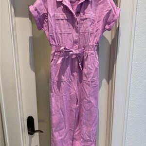 Pink Utility Jumpsuit